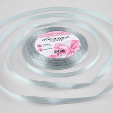 Satin tape, 6 mm × 23 ± 1 m, color platinum color