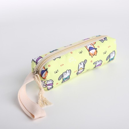 A backpack with a zipper, bag, cosmetic bag, yellow color-11