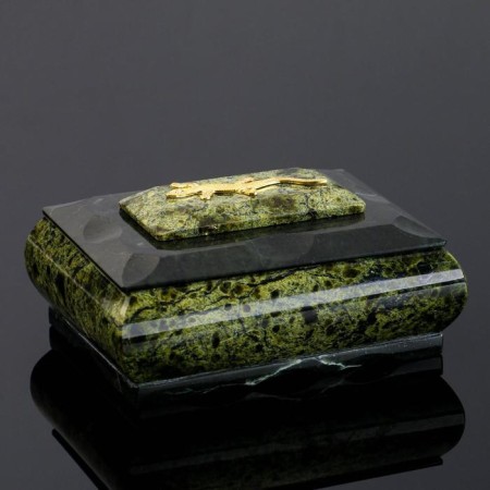 The box "Lizard", 11.5x9x5.5 cm, natural stone, coil