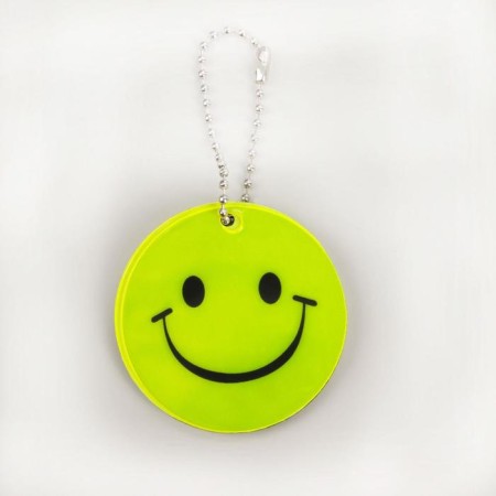 The reflective element "Smiley", bilateral, d = 5.3 cm, yellow color-2