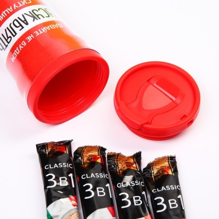 Coffee is the rapidly soluble “Let's not”, 4 pcs. X 18 g. In the thermostat 250 ml. (18+)-2