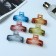 Hair crab "Candy" matte straight, 7 cm, mix