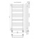 Water towel Terminus "Linz" P15, 500x1200 mm, chrome
