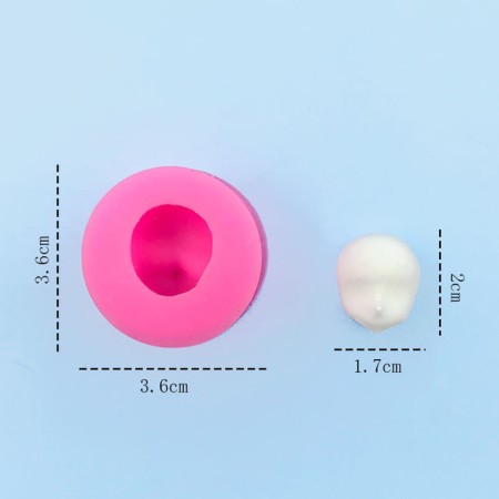 Form Silicone universal “face”, product size - 1.7 × 2 cm
