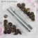Installation buttons, alpha (S-shaped), d = 10 mm, 8 pcs, with the installer, antique color