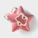 Ceramic serving dish "Doves on a flower", 14 × 13.5 × 4 cm, pink color