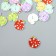 Buttons wood for creativity 2 punctures "apple in peas" set of 20 pcs 2x2 cm
