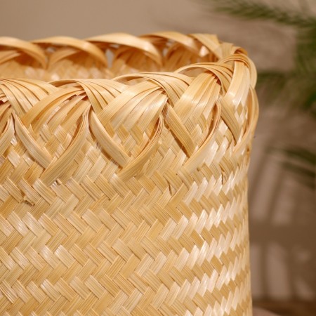 Wicker basket, from bamboo 20x20x25 cm-2