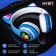 MYBIT W-32 heads, wireless, MIC, BT 5.0, AUX, Microsd, MP3, 400 mAh, blue
