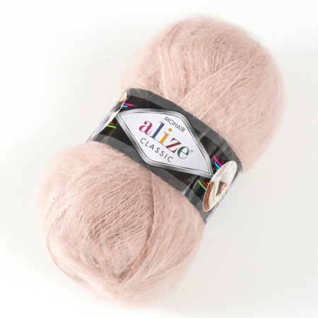 Yarn "Mohair Classic" 25% moher, 24% wool, 51% acrylic 200m/100g (67 milk-beige)-1