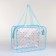 Cosmetic bag with lightning, blue color