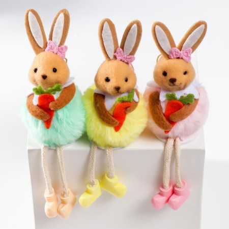 Souvenir "Bunny in a fur coat with carrots" mix 6x12 cm-5