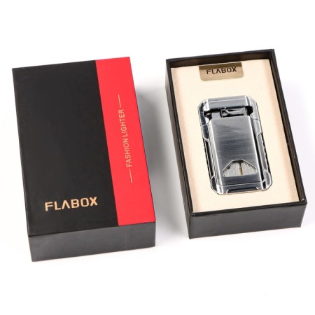 Gas lighter, piezo, silver-4