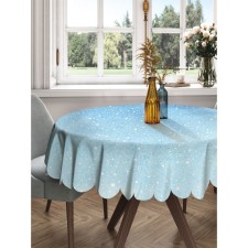 The tablecloth “Winter Fairy Tale”, Round, Saten, D = 150 cm