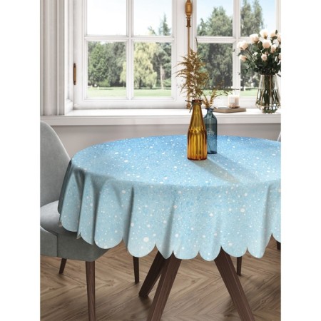 The tablecloth “Winter Fairy Tale”, Round, Saten, D = 150 cm