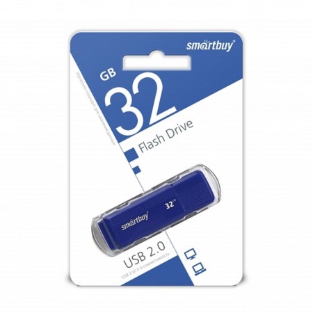 Flash drive Smartbuy 32GBDK-B, 32 GB, USB2.0, th Up 25 MB/s, PBLD up to 15 Mb/s, blue-3