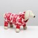 Kombinson "Deer" with a hood, size S (DS 25 cm, OG 35 cm, Osh 25 cm), red