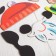 Magnetic designer "Funny faces": cards, marker, magnetic elements
