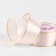 A satin ribbon “Golden threads”, 40 mm × 23 ± 1 m, white purple color No. 44