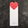 Package-cone for flowers, "this is for you", white+ red, 14x40 cm