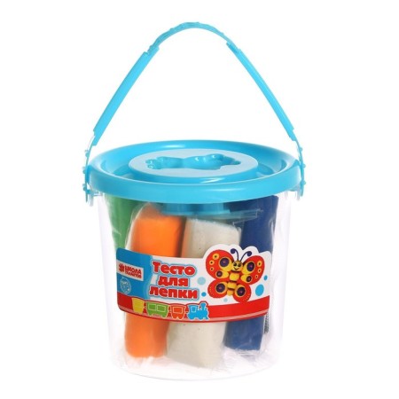 Modeling dough 7 colors, 105 g + 1 mold + lid-form, mix-3