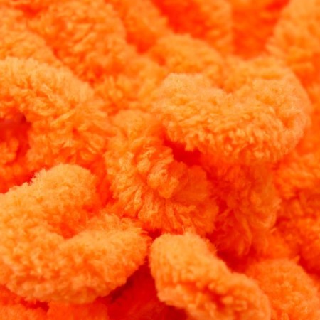 Yarn "Puffy" 100 % micropoliester 9m/100g (336 orange)-2