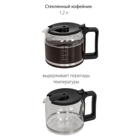 Pioneer CM059D coffee machine, drip, 1050 watts, 1 liter-2
