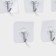 A set of self -adhesive hooks, 10 pcs, size 5.6 × 5.6 cm