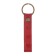 Leather keychain for a car key, strap, genuine leather, red, heart
