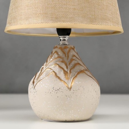 Table lamp 16240/1wt-GD E14 40W Beige 20x20x30 cm Risalux-4