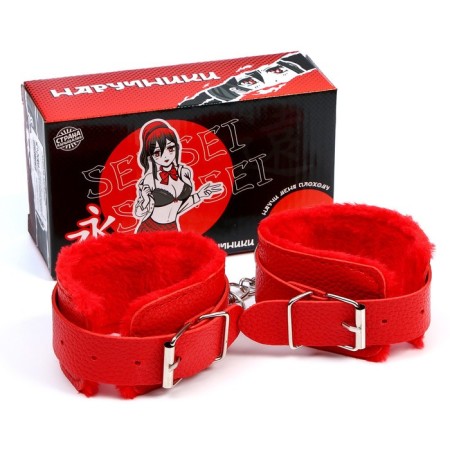 Assessor for the carnival-handcuffs, the color is red-4