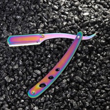 Dangerous razor Shavett (without blades) made of stainless steel, glare