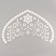 Thermalrotransfer "Snowflakes with curls", set of 6 pcs., White color with silver