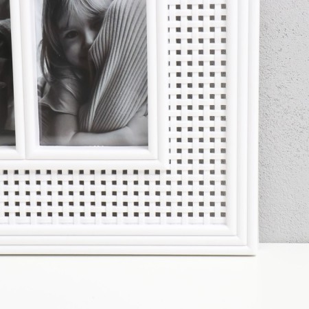 Photo frame plastic in 12 photos 9x13 cm "Wholewood" white 43x73.5 cm-1