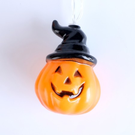 Garland "pumpkin in a hat" light, 2 meters-1