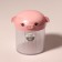 Organizer for cotton sticks "Pigging", with a lid, d = 7.7 × 10.3 cm, in the bag, pink, transparent