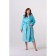 Women's bathrobe, size 52, turquoise color
