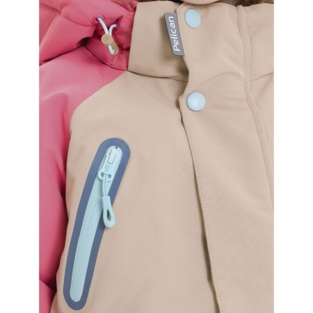 Jacket for girls, height 104 cm, cream color-2