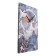 Carty clock is wall, series: interior, "blue marble", smooth move, 35 x 60 cm