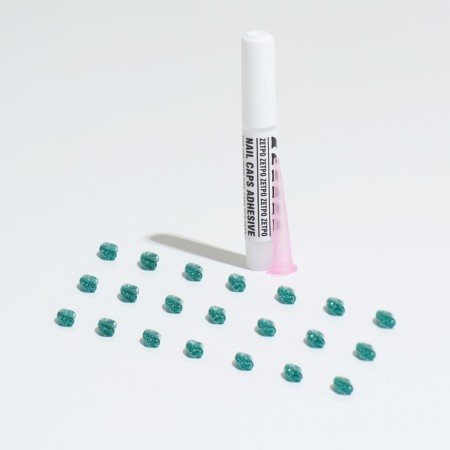 Clamps of overhead "anti -tsaraps" (20 pcs), size XS, emerald with sparkles-4