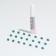 Clamps of overhead "anti -tsaraps" (20 pcs), size XS, emerald with sparkles