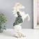 Souvenir Polystone "Imperial Horse, white with mirrors on the lice" 14.5x7x24.5 cm