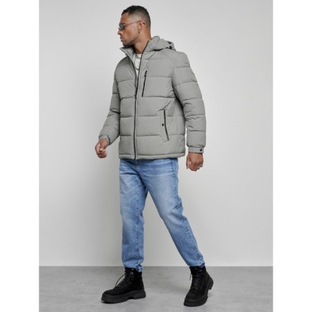 Sports male Winter, size 58, gray color-1