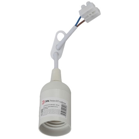 Cartridge era E27 with a terminal block plastic, white
