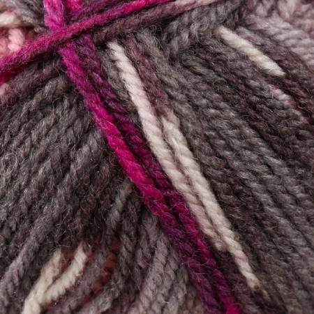 Yarn "Crazy Color" 25% wool, 75% acrylic 260m/100g (176 gray pink)-2