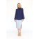 Blouse with the assembly on the front, size 50
