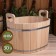 A gang made of linden, 30 l, oval, stainless hoop, "Dobroparov"