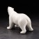 Souvenir "White Bear Standing", handmade, porcelain