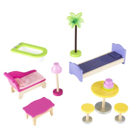 House puppet wooden Kidkraft "Kyla", three -story, with furniture-8