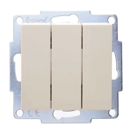 Switch 3-kl. SP Vesna Mechanism Cream. Lezard 742-0388-109-1
